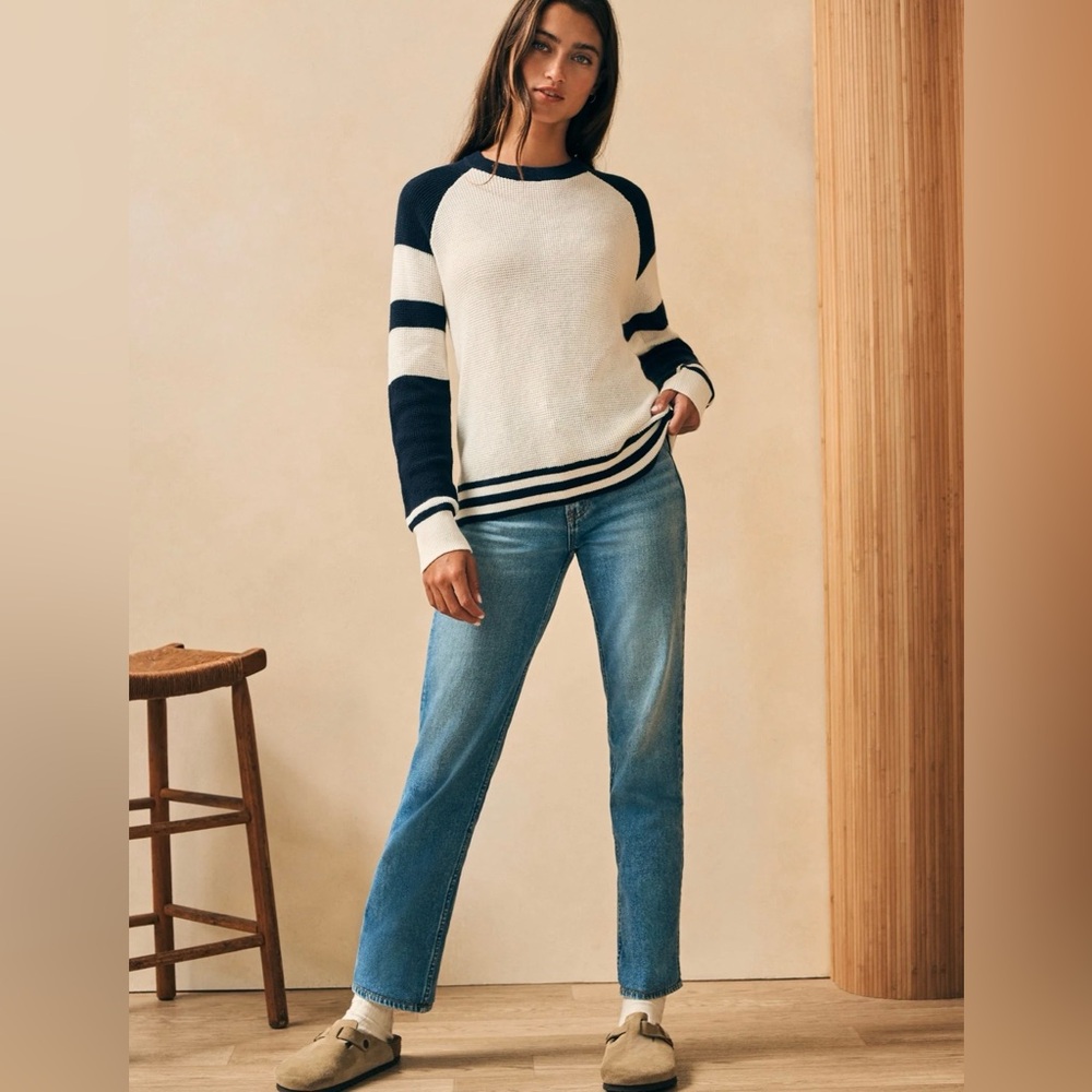 Faherty Throwback Waffle Crewneck